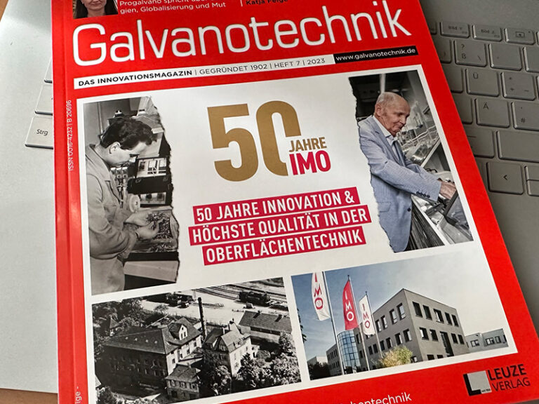 Galvanotechnik 50 Jahre IMO
